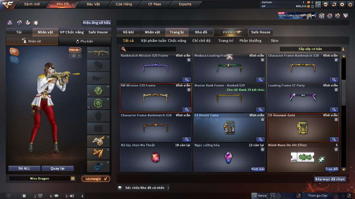 shop acc cf uy tin gia re